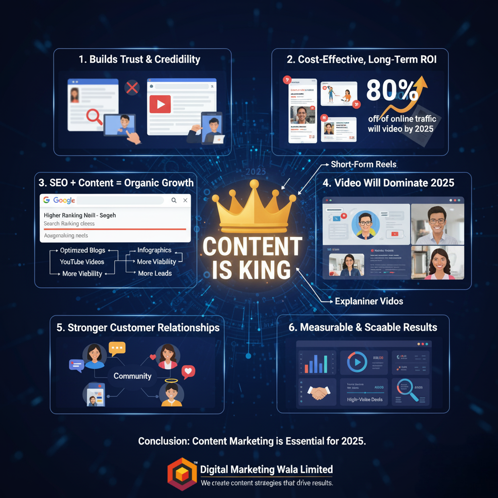 Why Businesses Should Invest in Content Marketing in 2025 – Blogs, Videos & Case Studies for Long-Term ROI